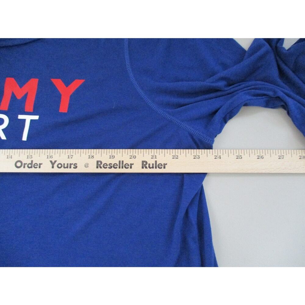 Tommy Hilfiger Sport T-Shirt Womens 2X Logo Spellout Top Long Sleeve Retro Y2K - Picture 8 of 13